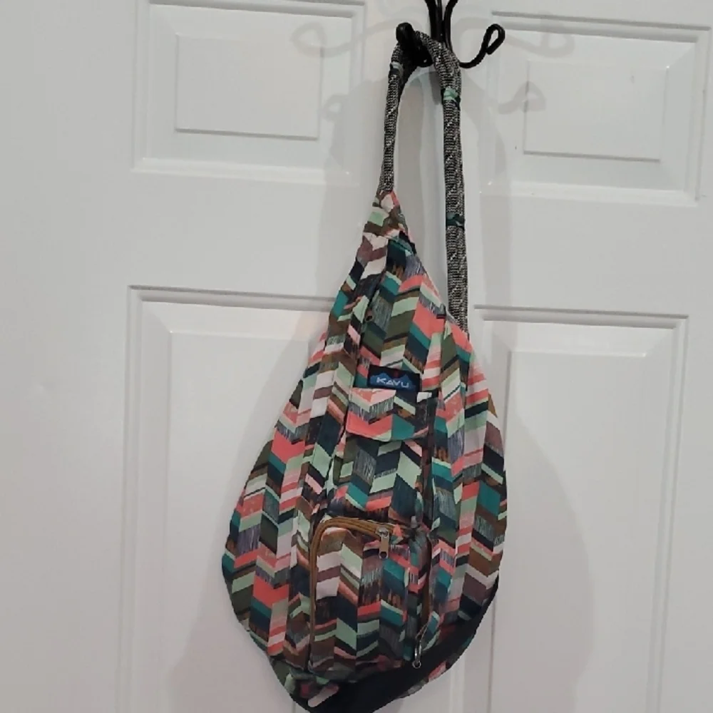 KAVU Women's Sling Backpack - Multicolor Chevron